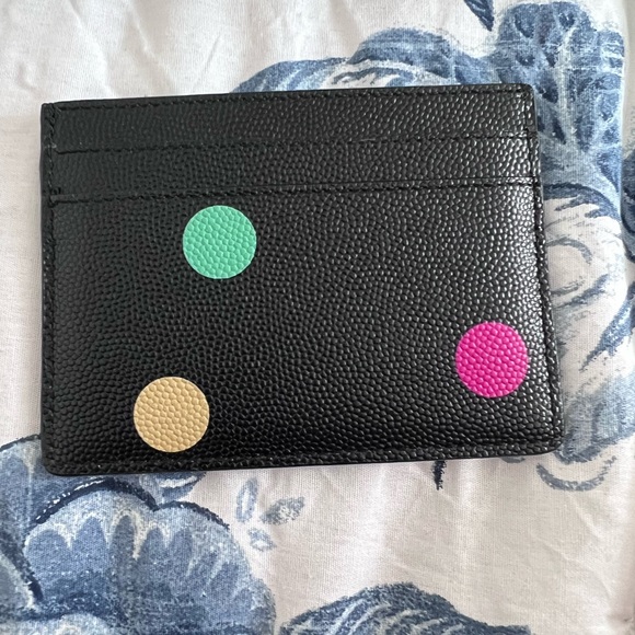 Saint Laurent
YSL Monogram Polka-Dot Flat Card Case - Picture 4 of 11